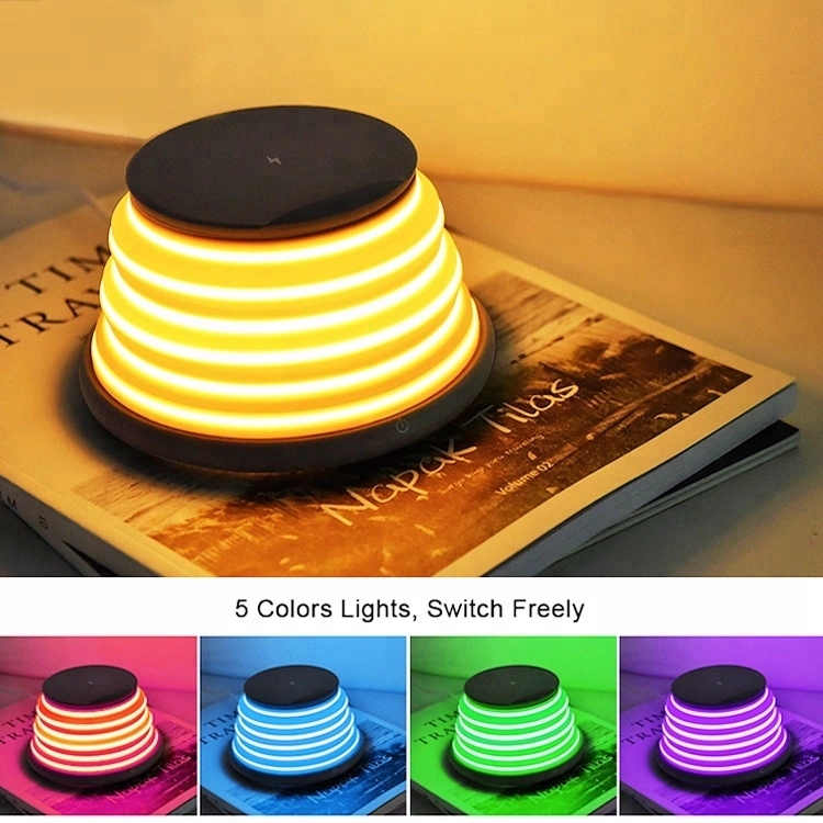 LED mood night light wireless charger 